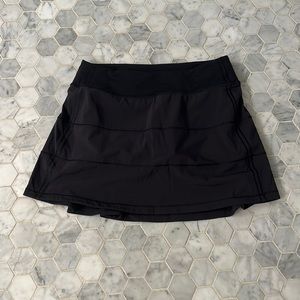 Lululemon black pace rival tennis skirt